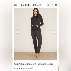 BAREFOOT DREAMS CozyChic Ultra Lite® Pullover Hoodie- Carbon